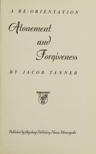 Atonement and Forgiveness